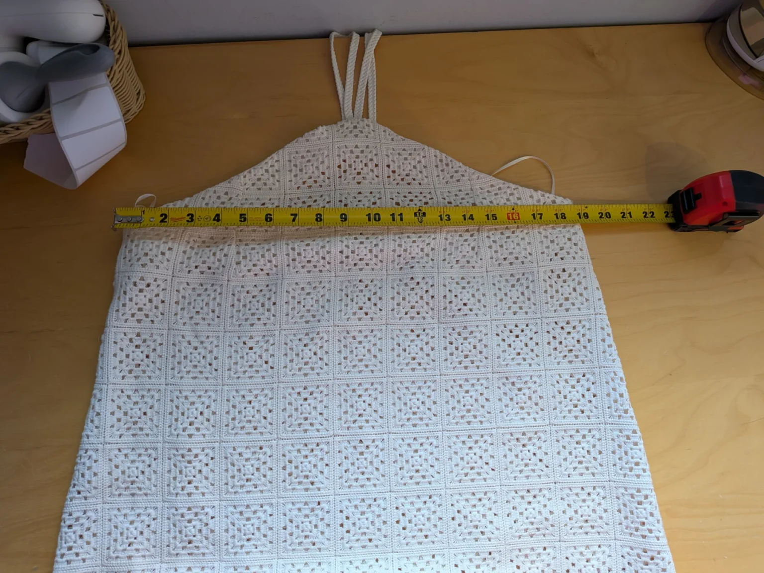 Image for KOTN Women's Maxi Dress size XXL White Crochet 85% organic cotton