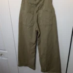 Thumbnail for ZARA Khaki trousers size 4 flare wide leg High waist