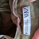 Thumbnail for ZARA Khaki trousers size 4 flare wide leg High waist