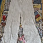 Thumbnail for Anya cream rib knit trousers