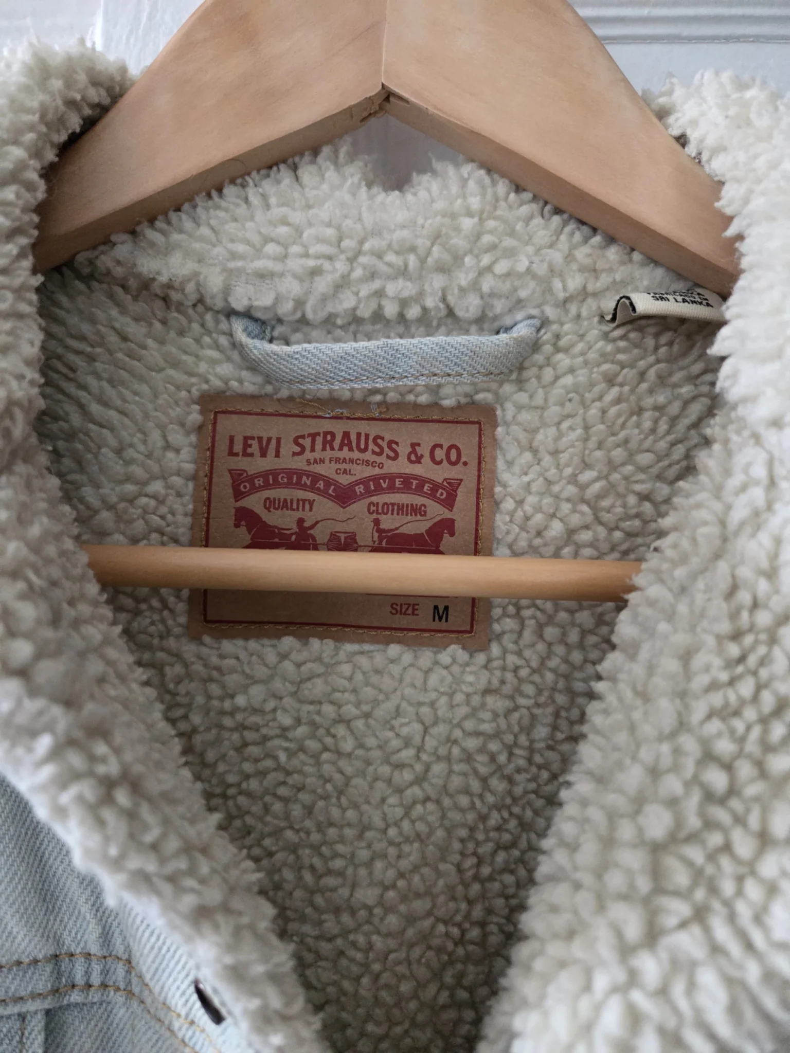 Image for Trucker Original sherpa lined denim jacket by Levi's