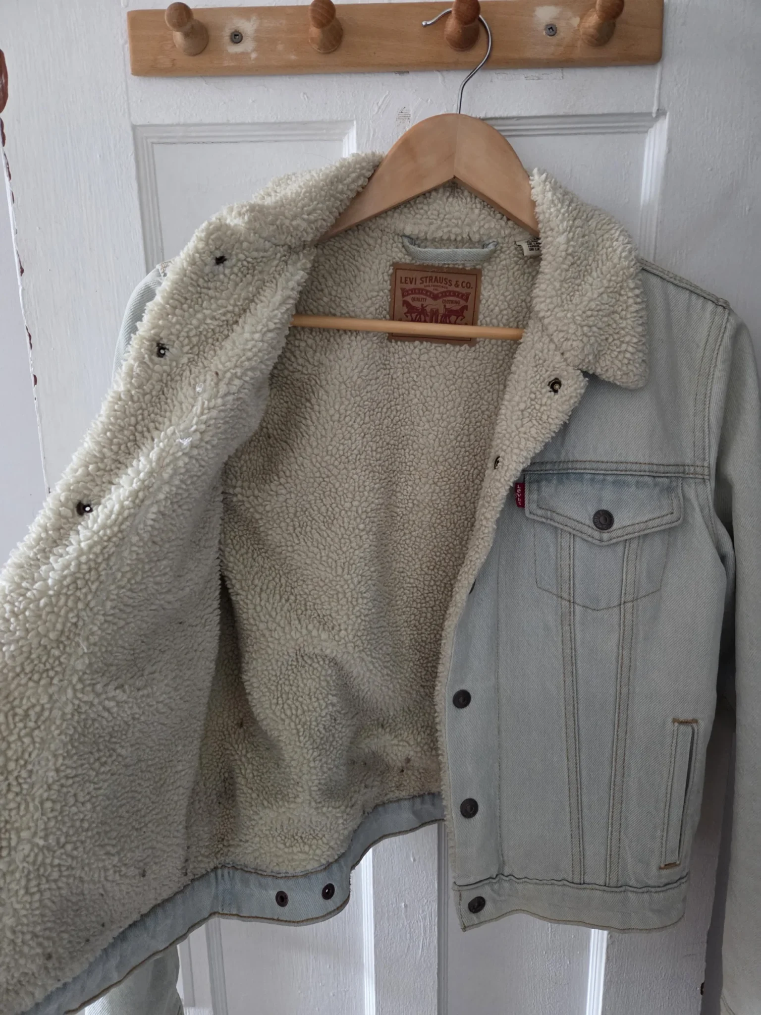 Image for Trucker Original sherpa lined denim jacket by Levi's