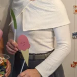 Featured thumbnail for Ribbed jumper with wide collar