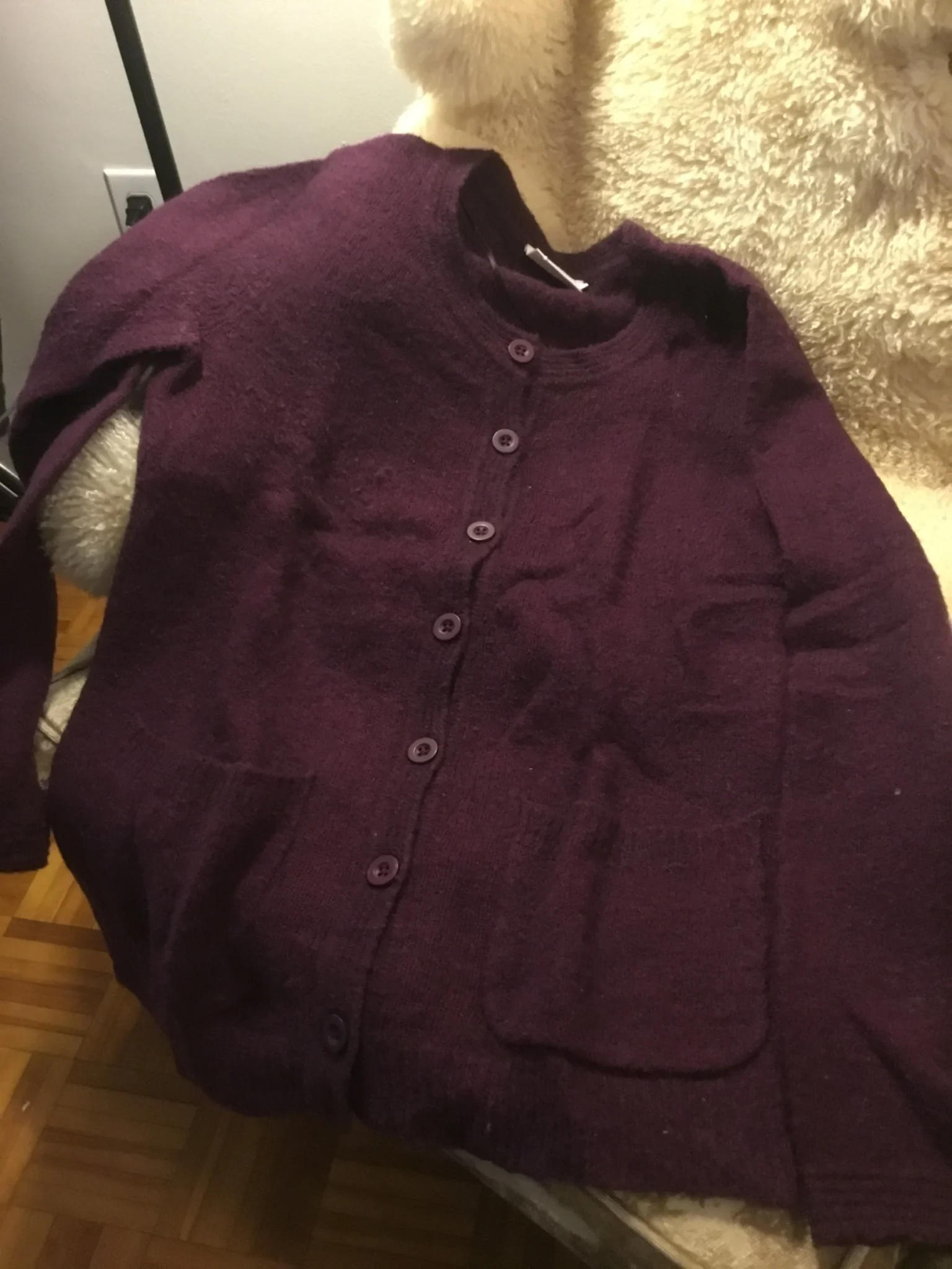 Featured image for Lainage 🍇 beau look Small cardigan veste chandail laine