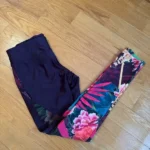 Featured thumbnail for Desigual patterned burgundy sports leggings