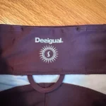 Thumbnail for Desigual patterned burgundy sports leggings
