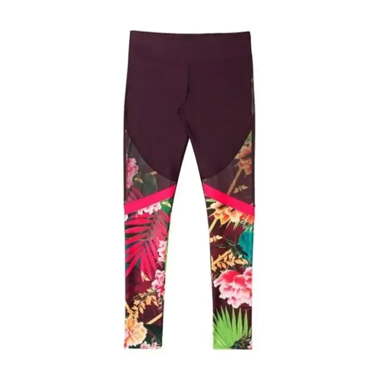Image for Desigual patterned burgundy sports leggings