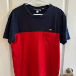Featured thumbnail for T-shirt marine et rouge Lacoste