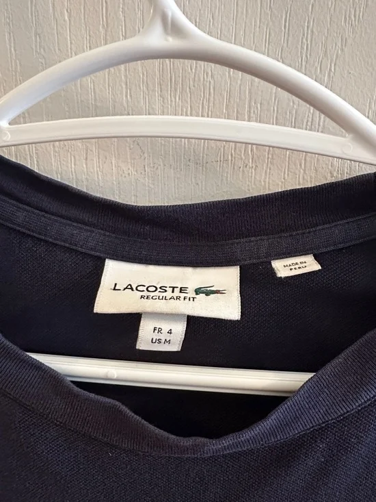 Image for T-shirt marine et rouge Lacoste