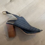 Thumbnail for Leather high-heeled sandals