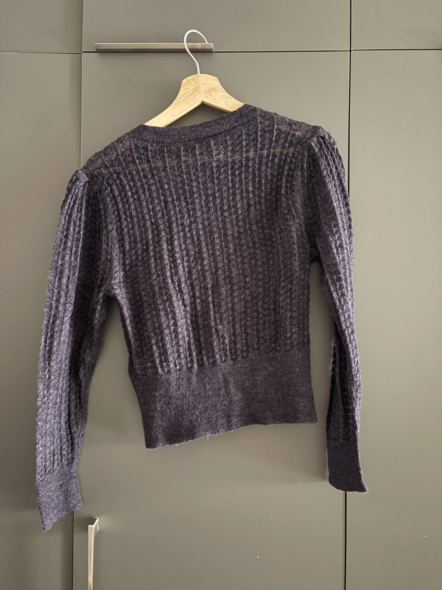 Image for Gilet pointelle laine et alpaca - Neuf avec étiquette