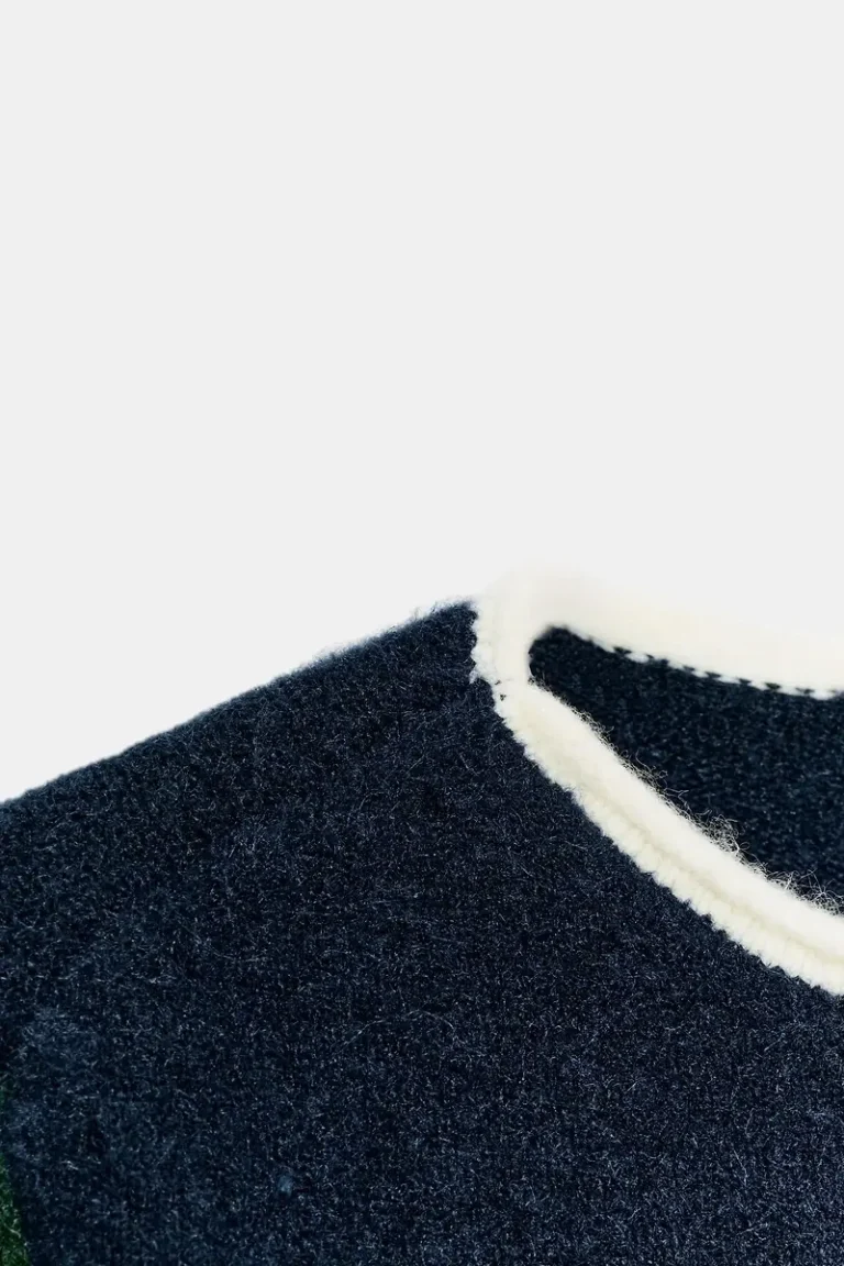 Image for Green and navy wool jumper - Brand new with label