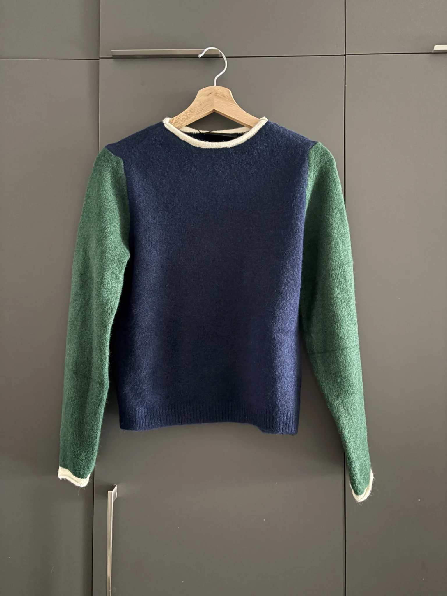 Image for Green and navy wool jumper - Brand new with label