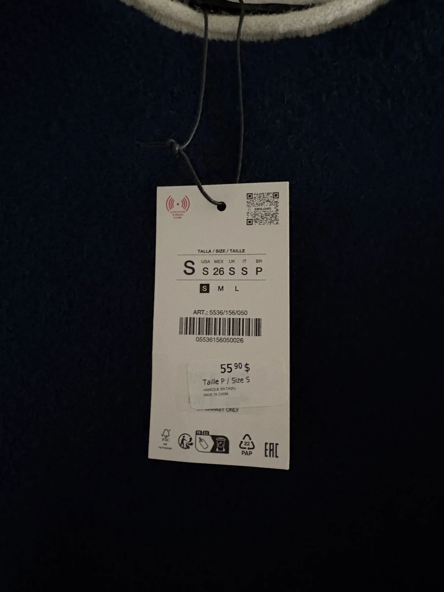 Image for Green and navy wool jumper - Brand new with label