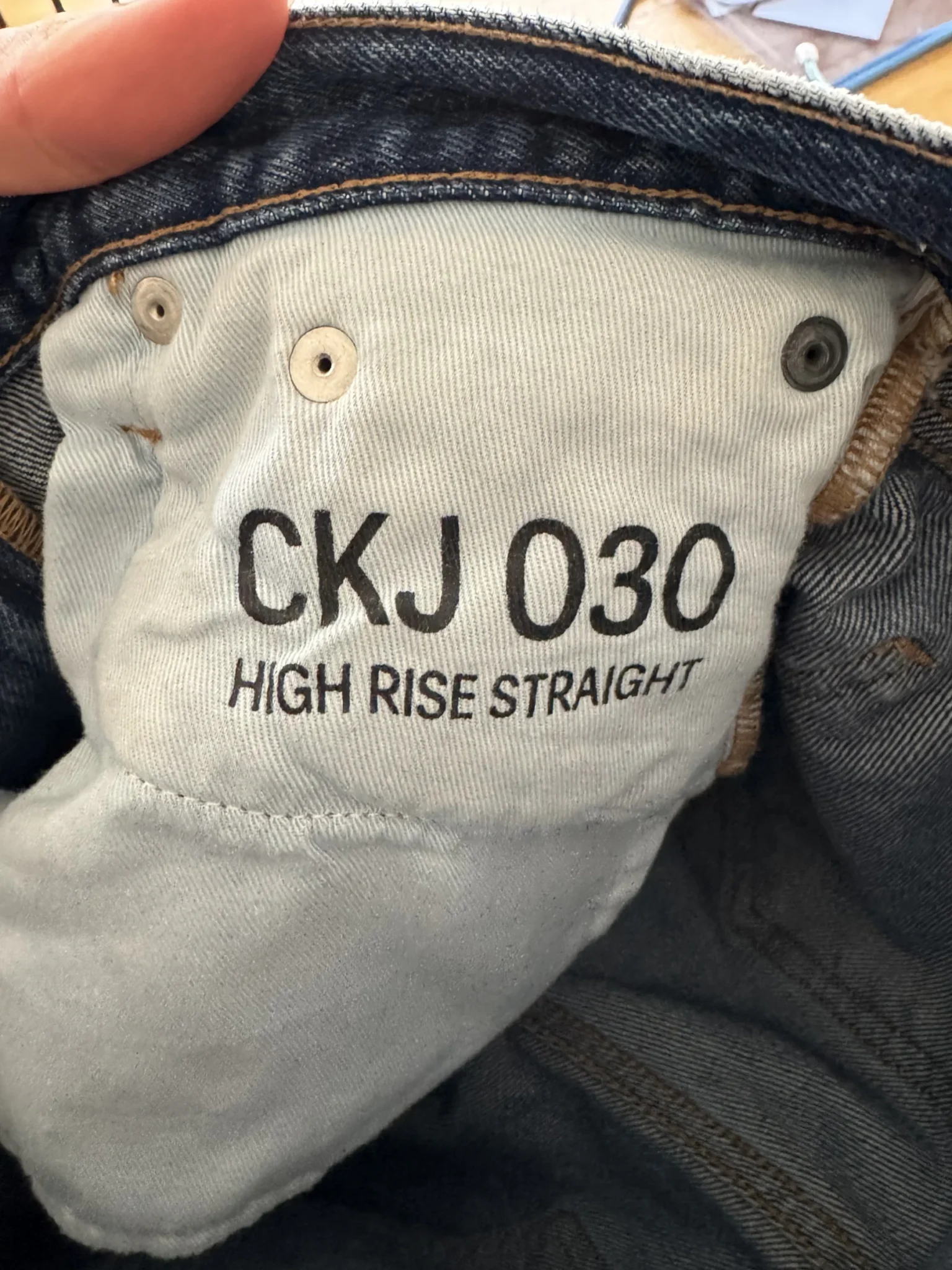 Image for Calvin Klein high rise straight