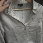 Thumbnail for Chemise crop top satinée