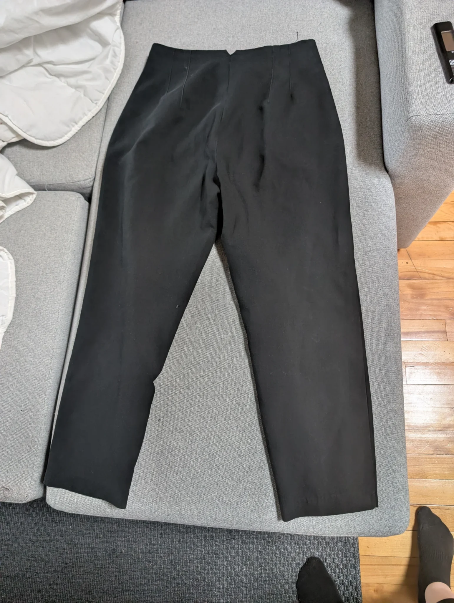 Image for Black high-waisted trousers Zara