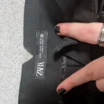Thumbnail for Black high-waisted trousers Zara