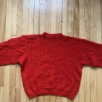 Featured thumbnail for Handmade red jumper size S/M