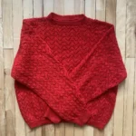 Thumbnail for Handmade red jumper size S/M