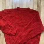 Thumbnail for Handmade red jumper size S/M