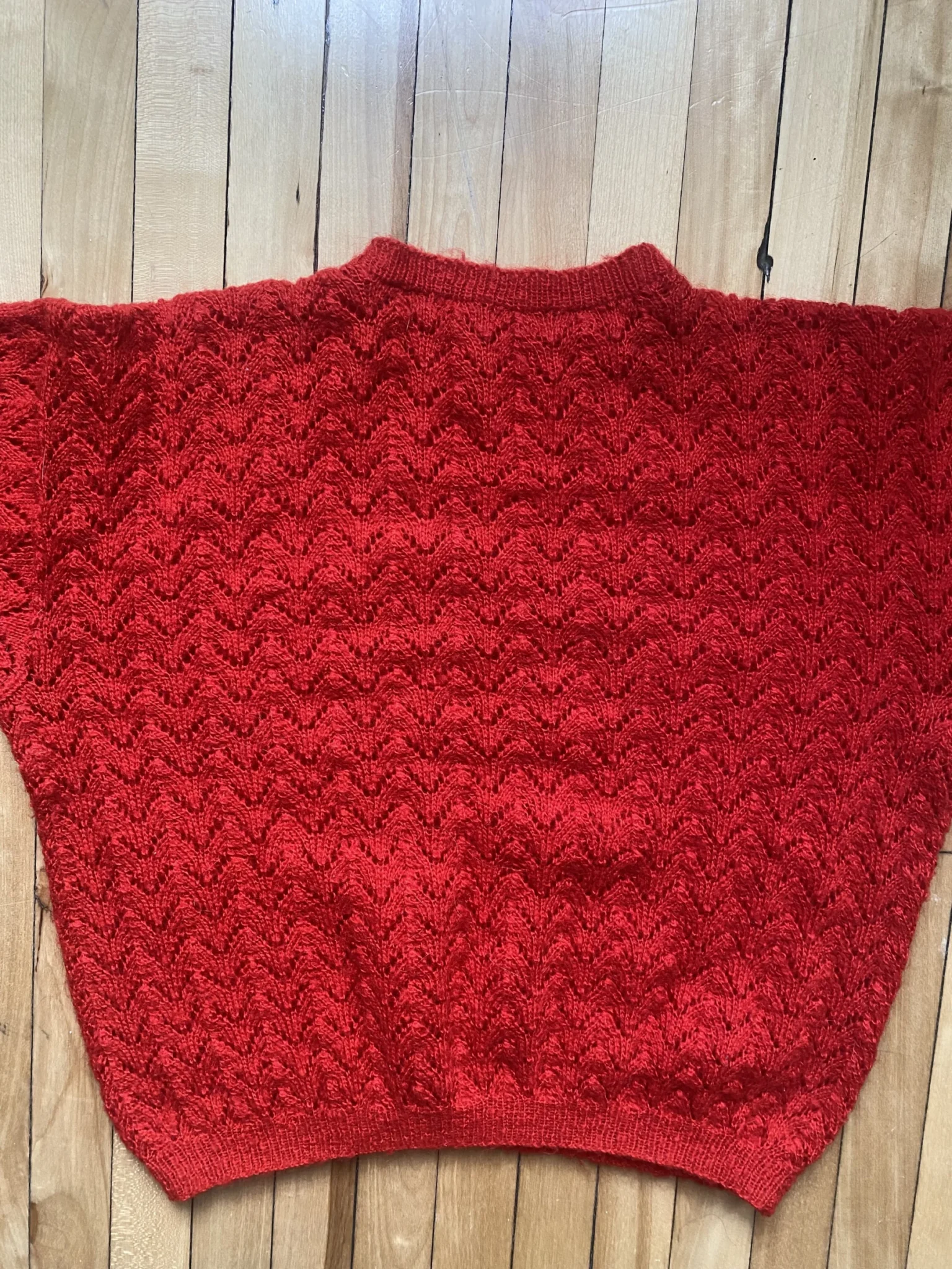 Image for Handmade red jumper size S/M