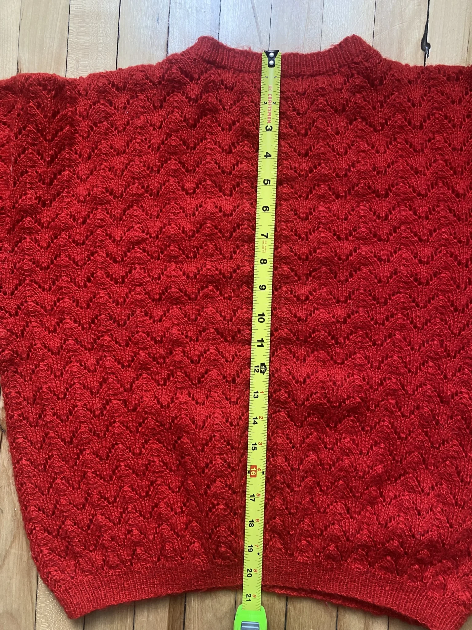 Image for Handmade red jumper size S/M
