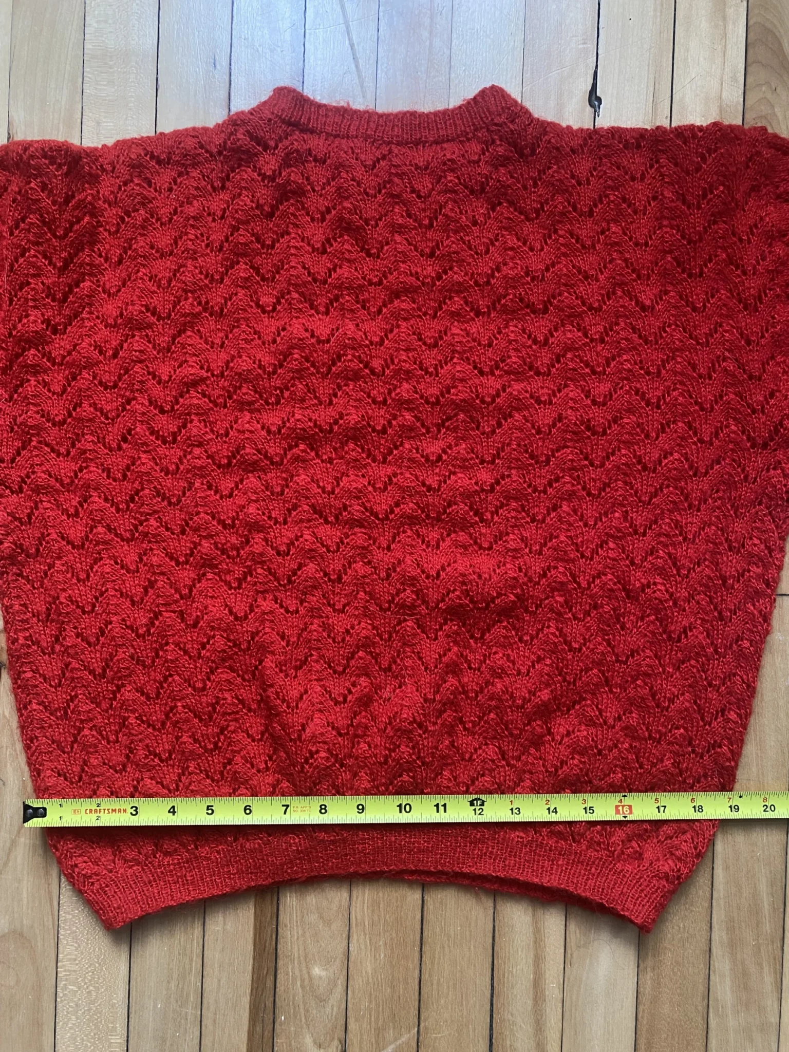 Image for Handmade red jumper size S/M