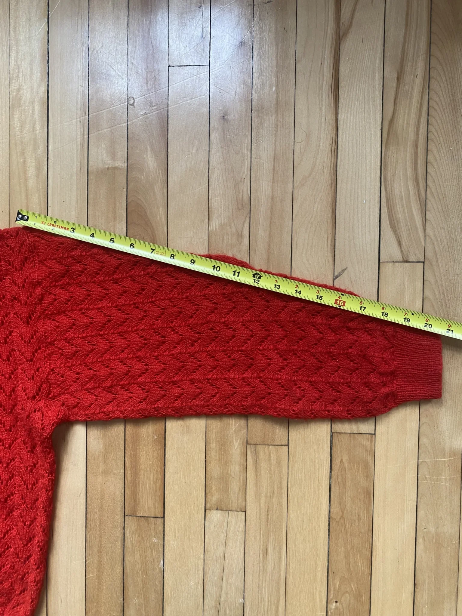 Image for Handmade red jumper size S/M