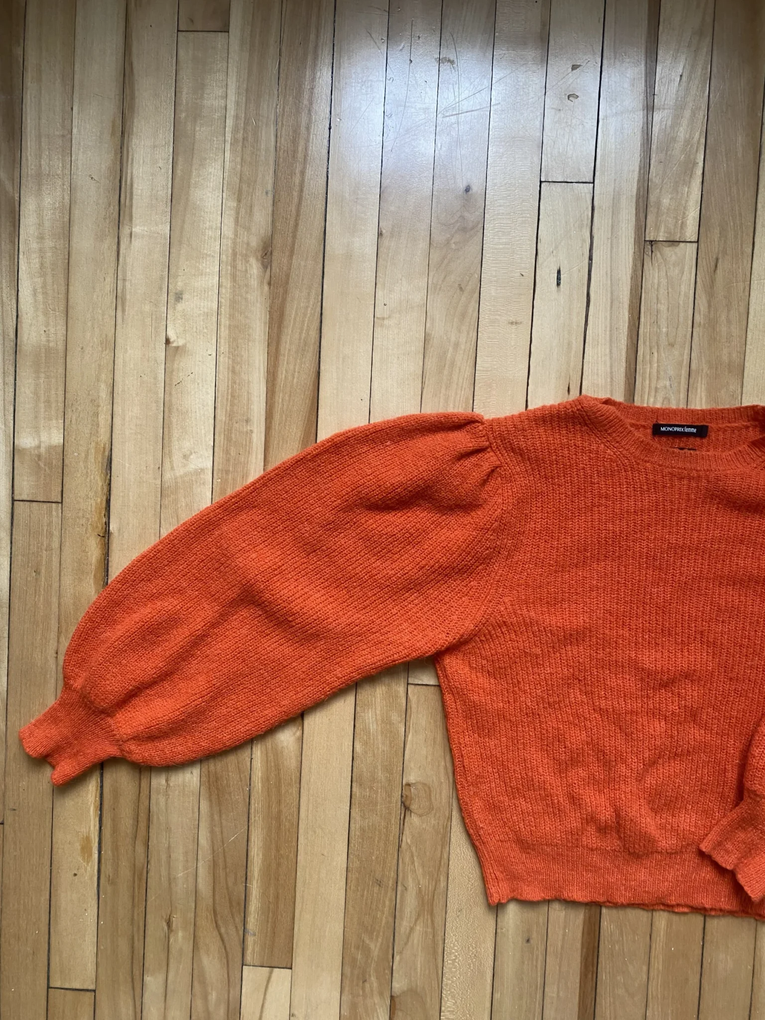 Image for Monoprix balloon sleeve jumper made in Italy