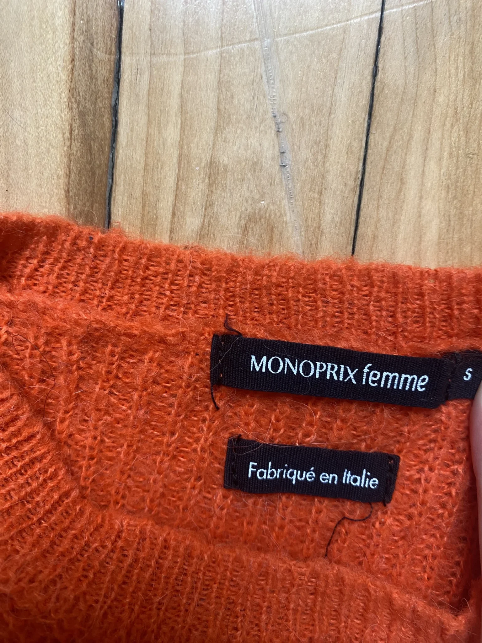 Image for Monoprix balloon sleeve jumper made in Italy
