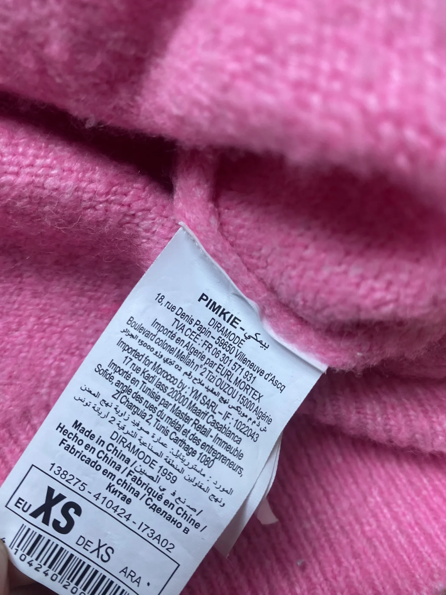 Image for Candy pink jumper Pimkie