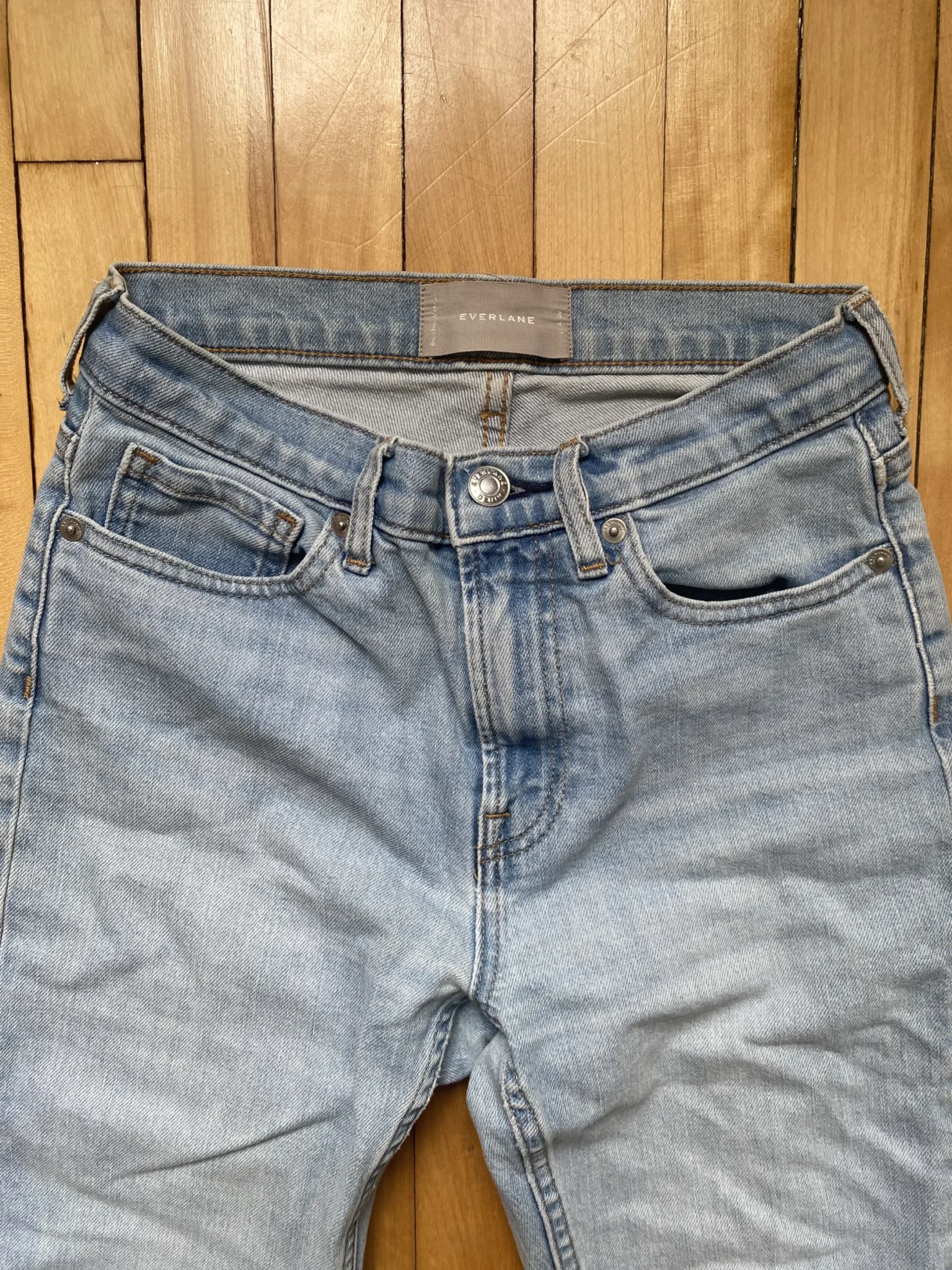 Featured image for Everlane light straight jeans