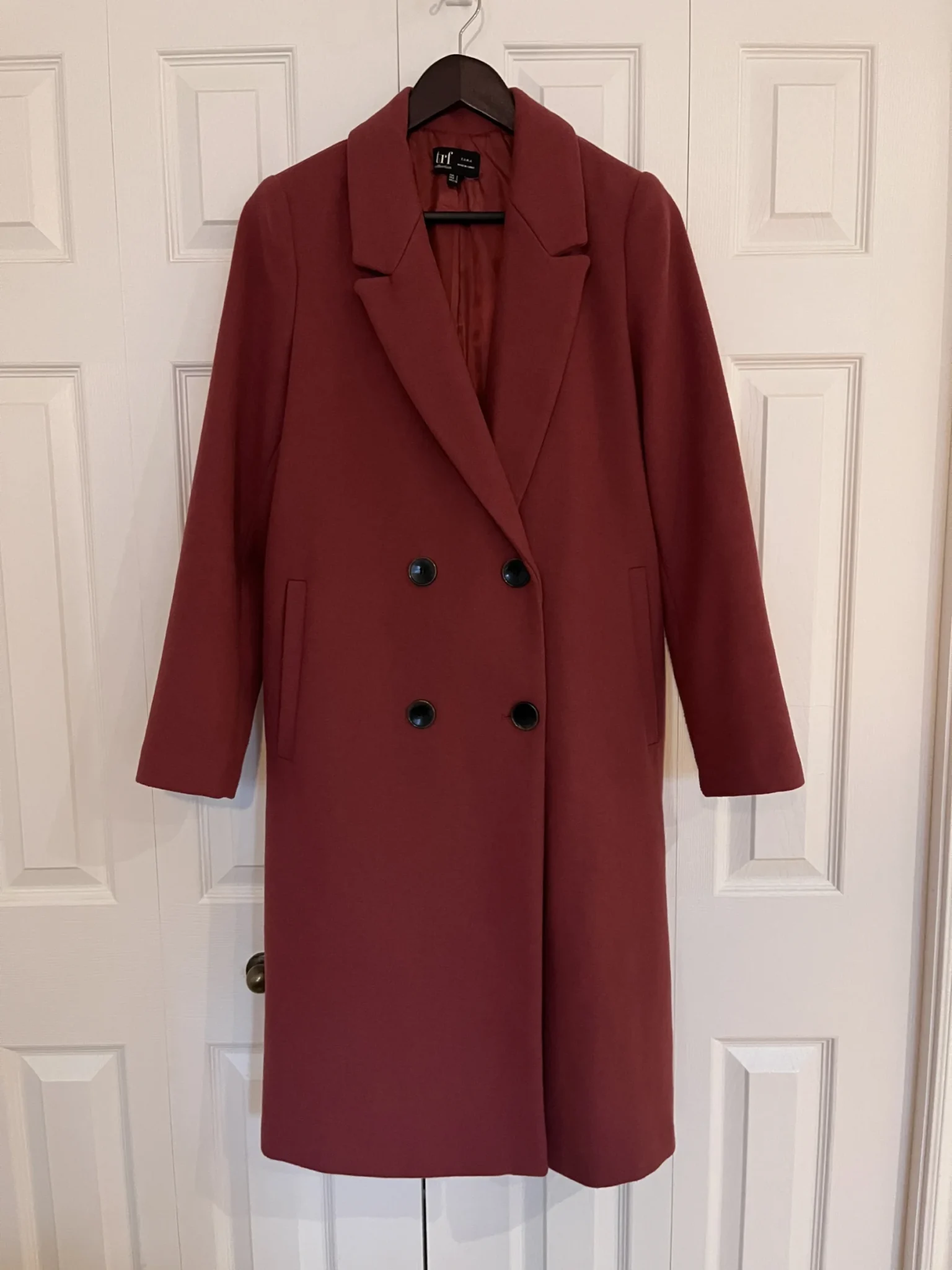 Featured image for Zara pink long winter coat