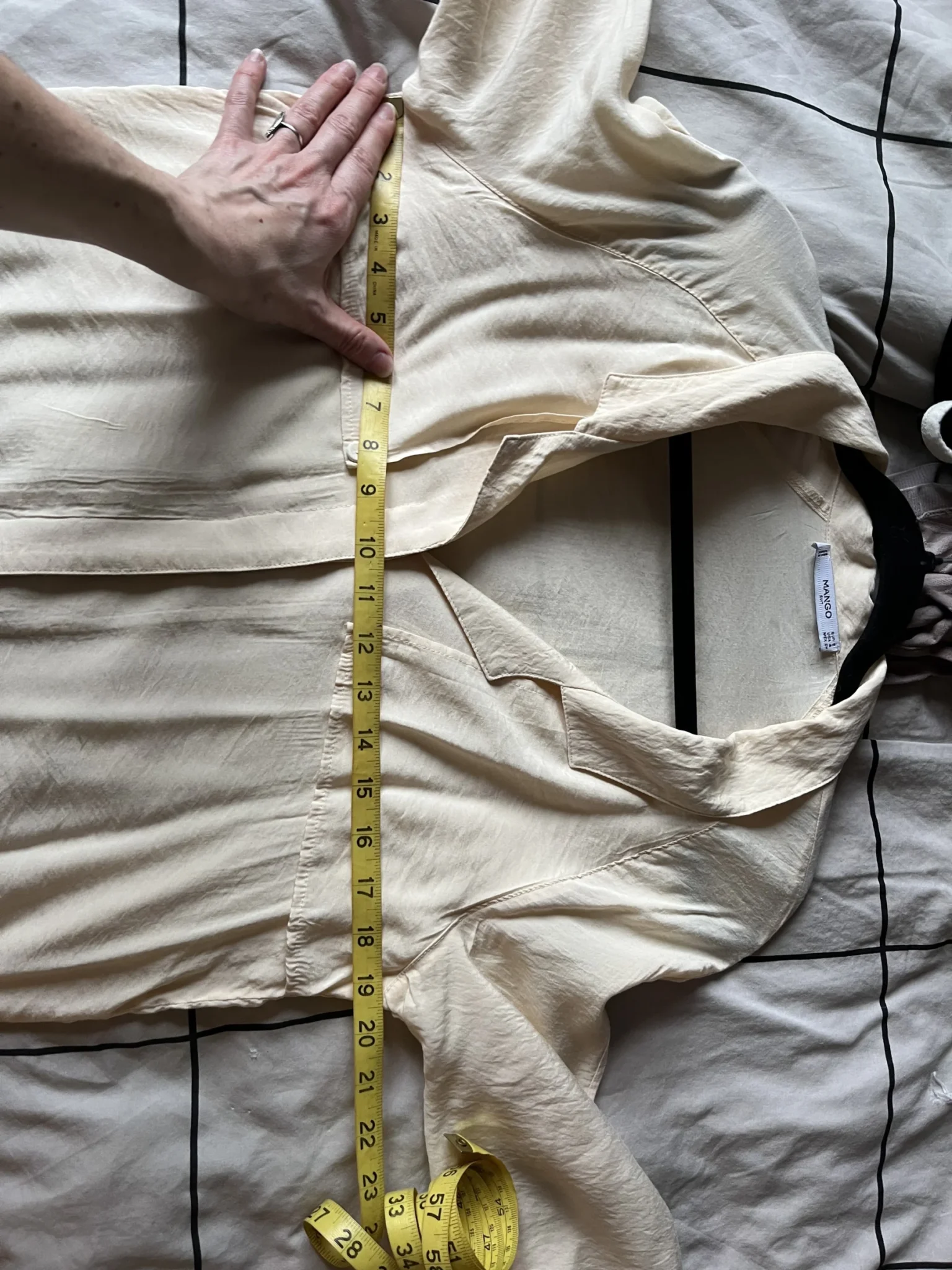 Image for Chemise look trench écru