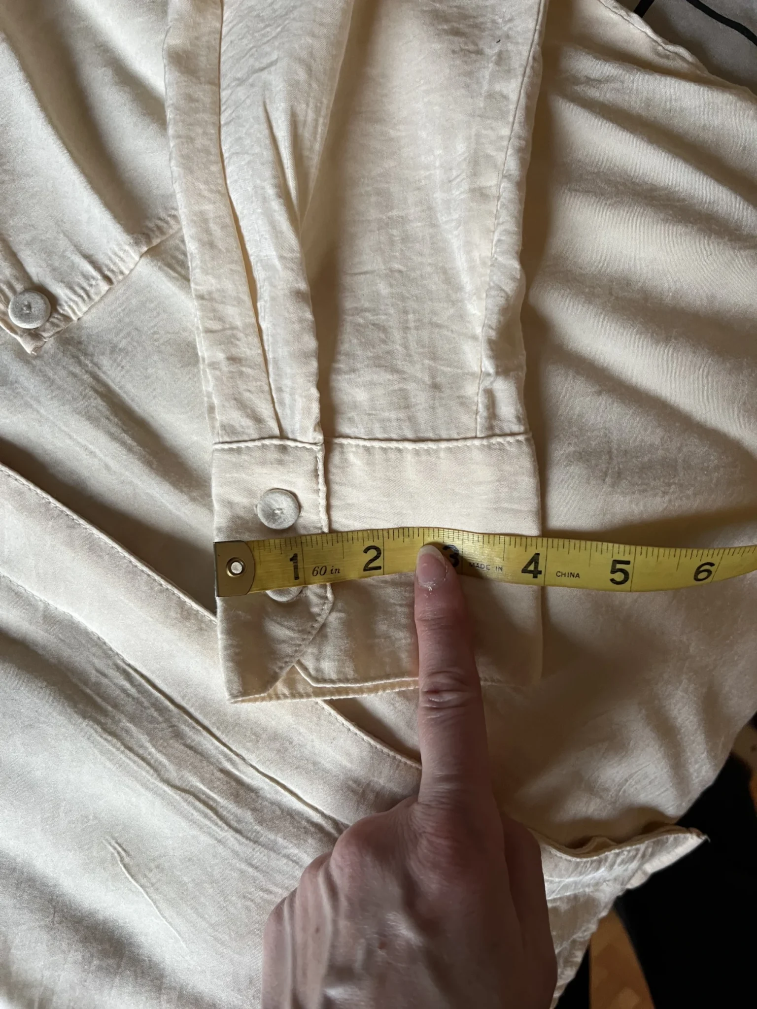 Image for Chemise look trench écru