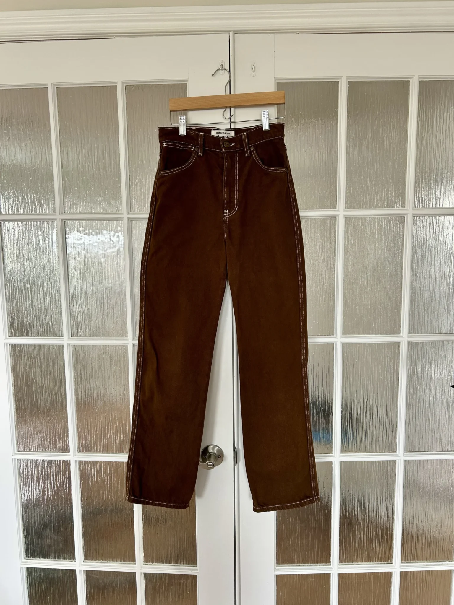Image for Jeans taille haute jambe droite