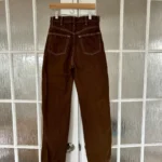 Thumbnail for Jeans taille haute jambe droite