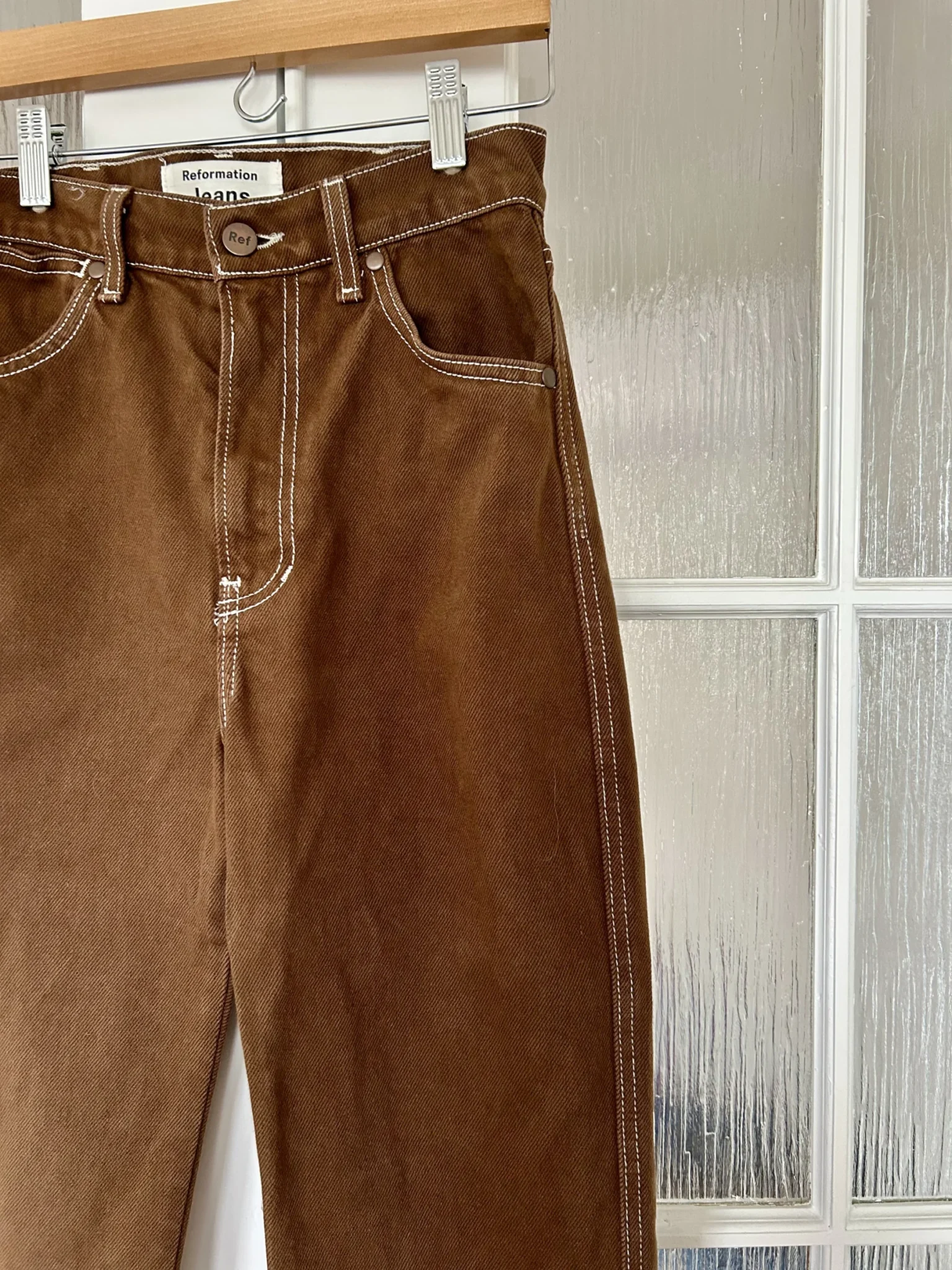 Image for Jeans taille haute jambe droite