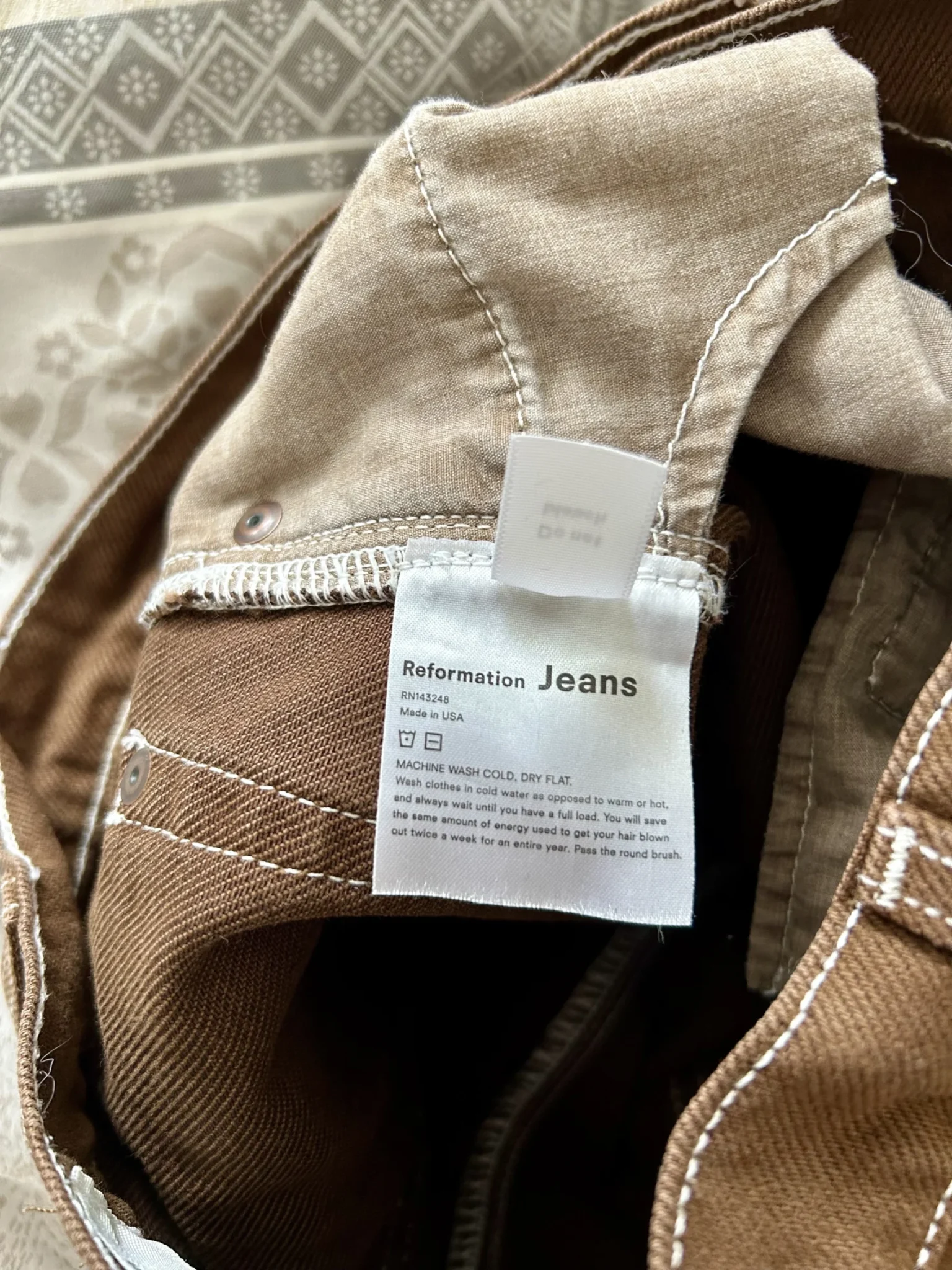 Image for Jeans taille haute jambe droite
