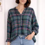Featured thumbnail for Pilcro Anthropologie blouse carreaux M
