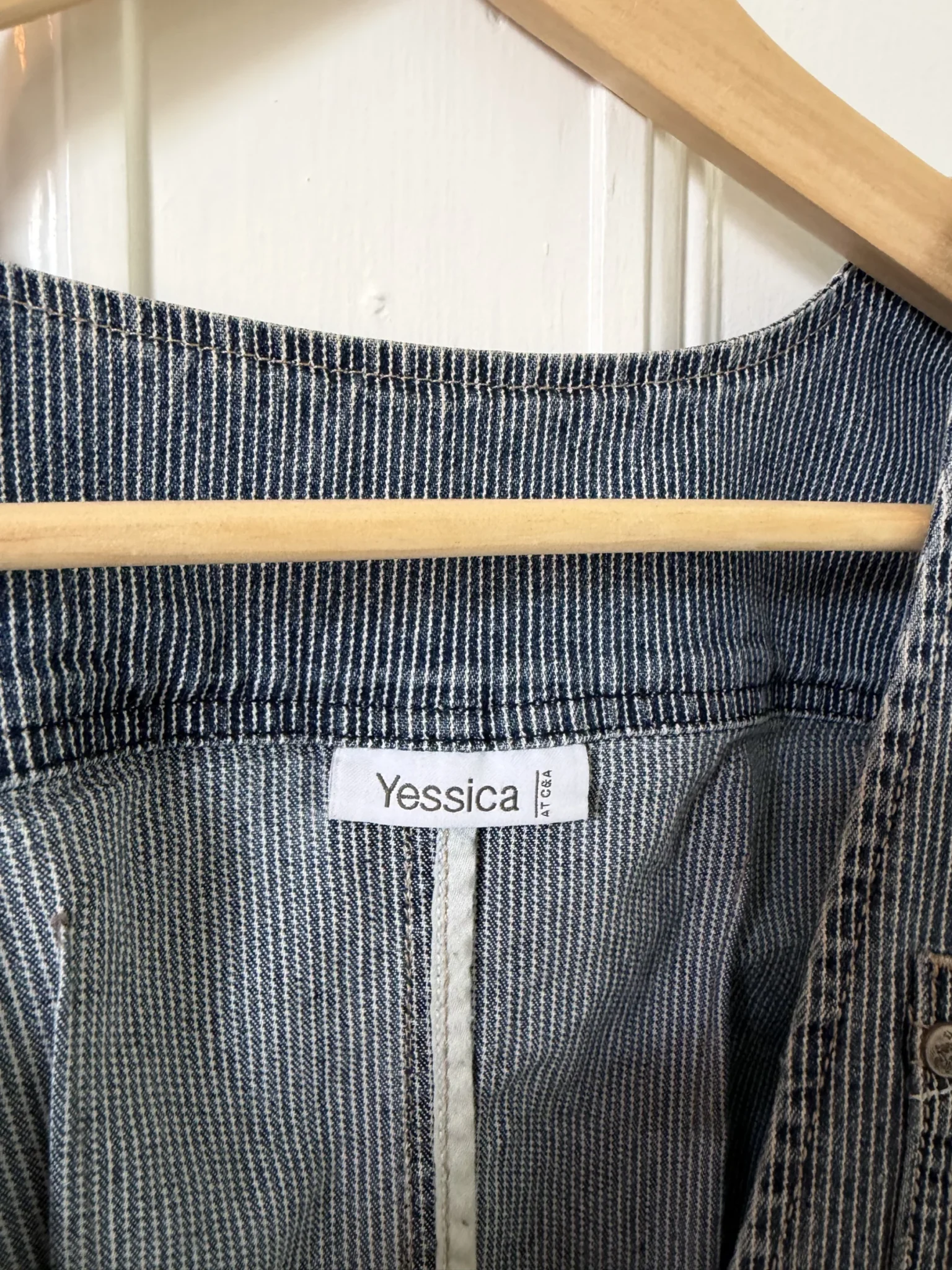 Image for Vintage style M slim-fit denim waistcoat