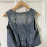 Thumbnail for Vintage style M slim-fit denim waistcoat