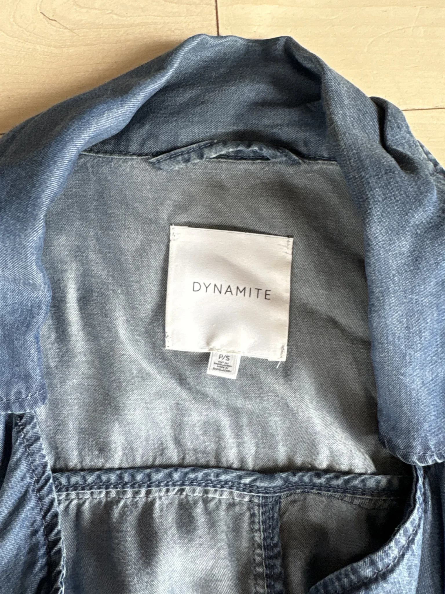 Image for Veste longue denim