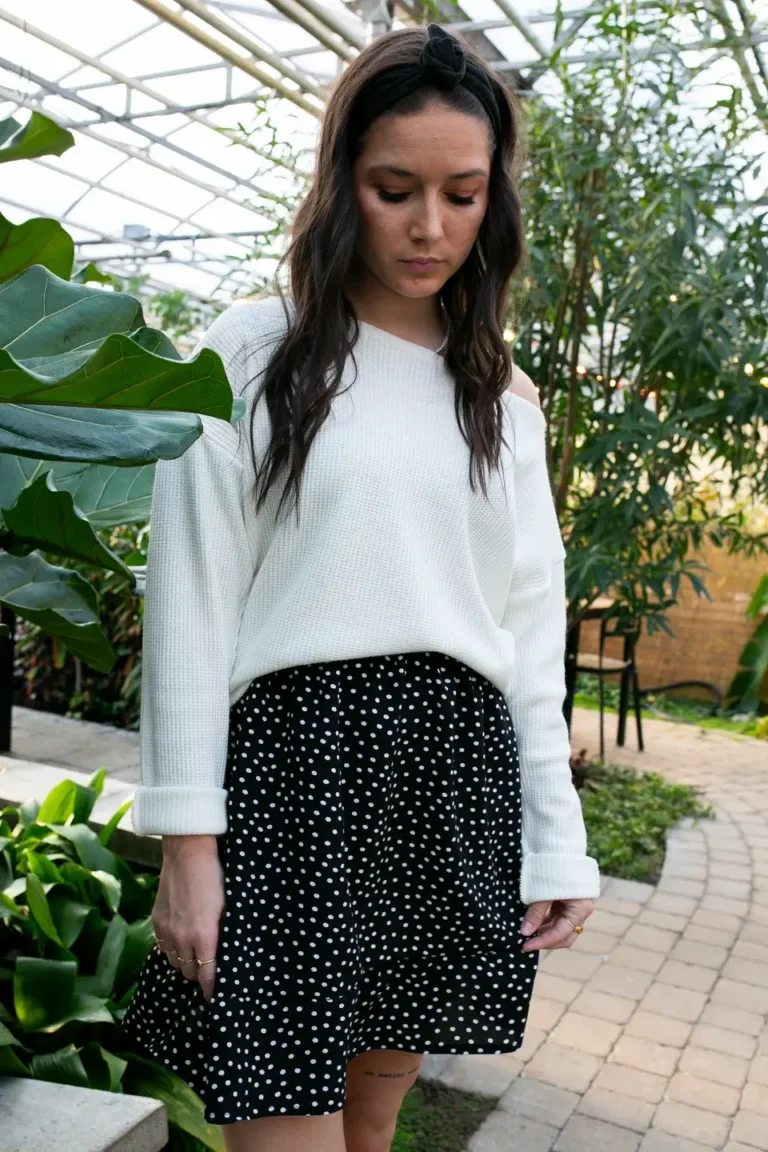 Image for Bare-shoulder knitwear Louve Design