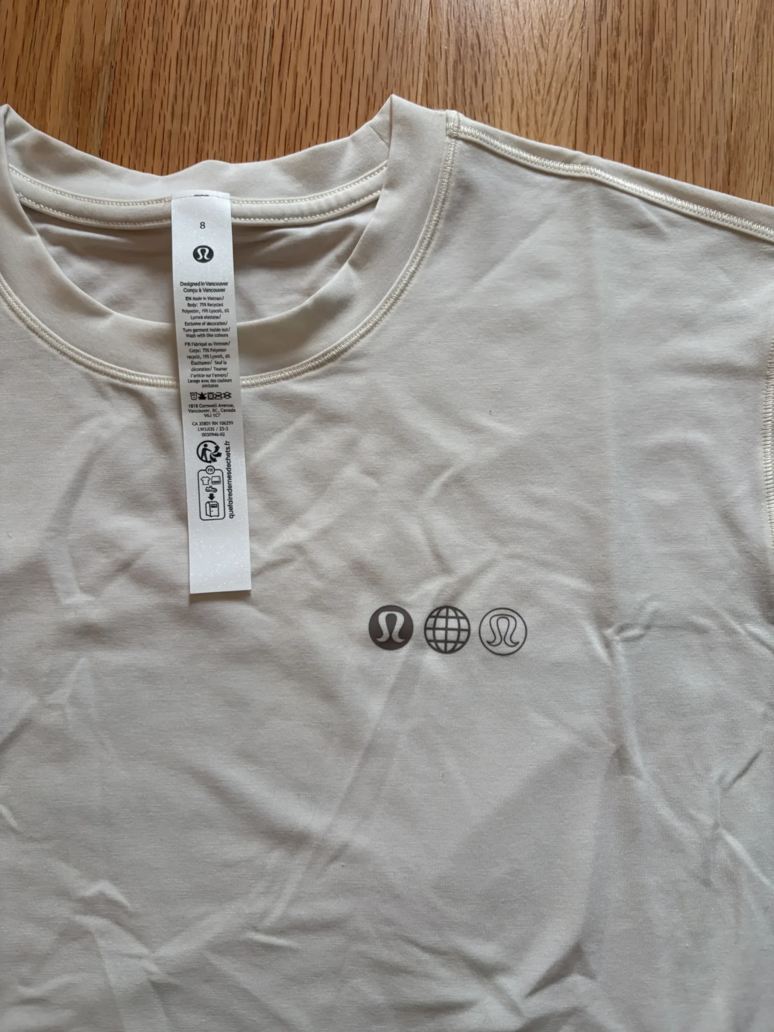 Image for T-Shirt Lululemon 8