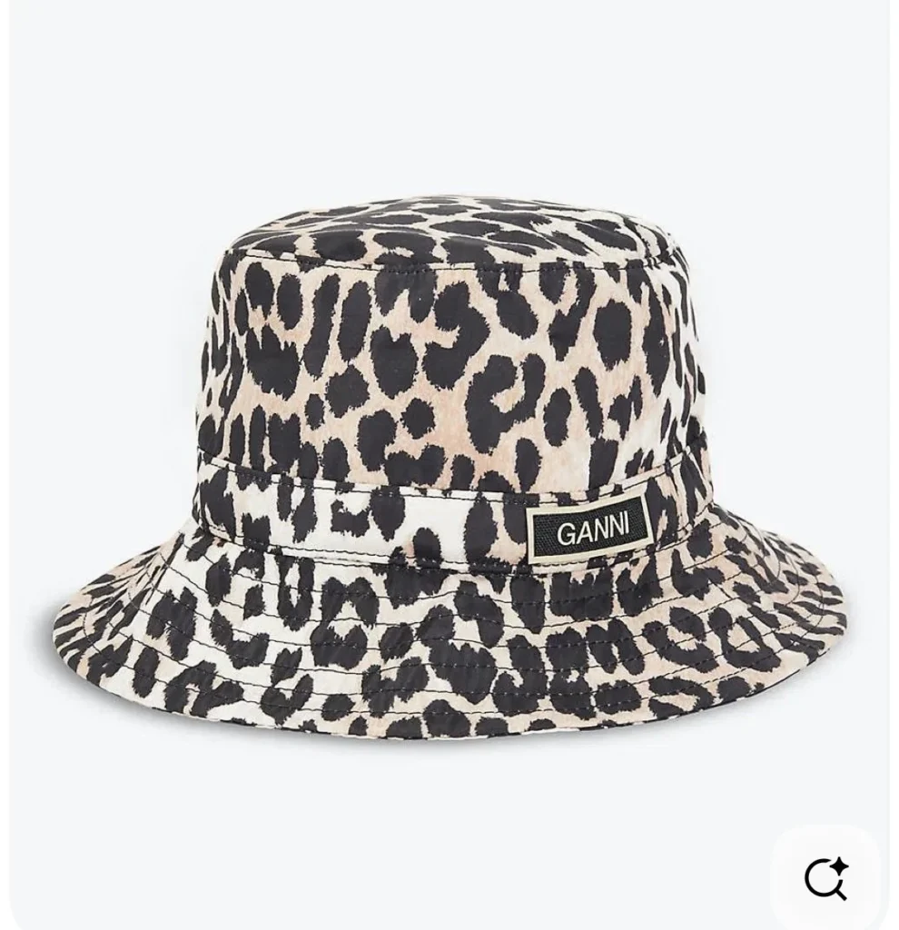 Image for Ganni Bucket Hat Leopard