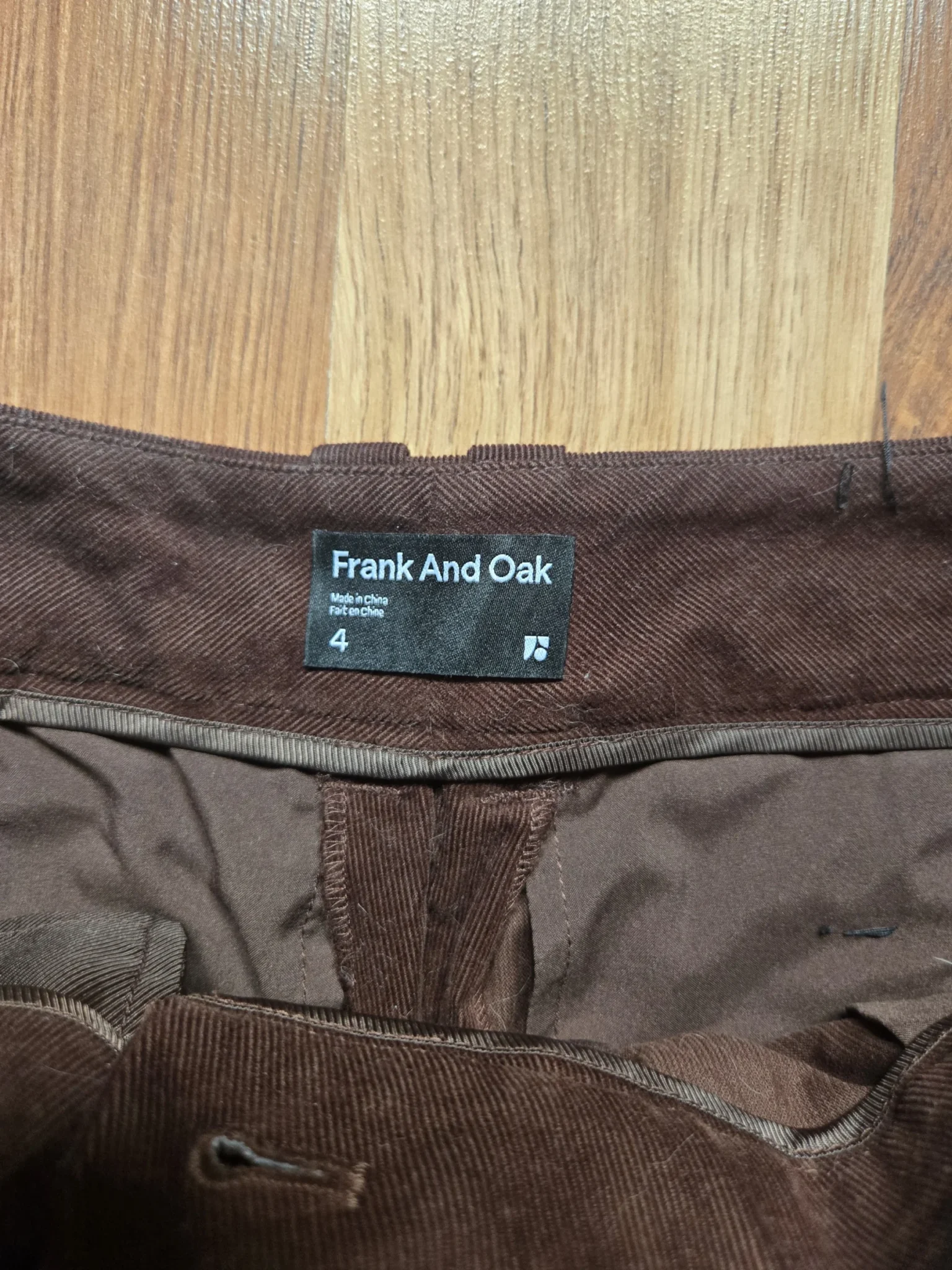 Image for Corduroy trousers