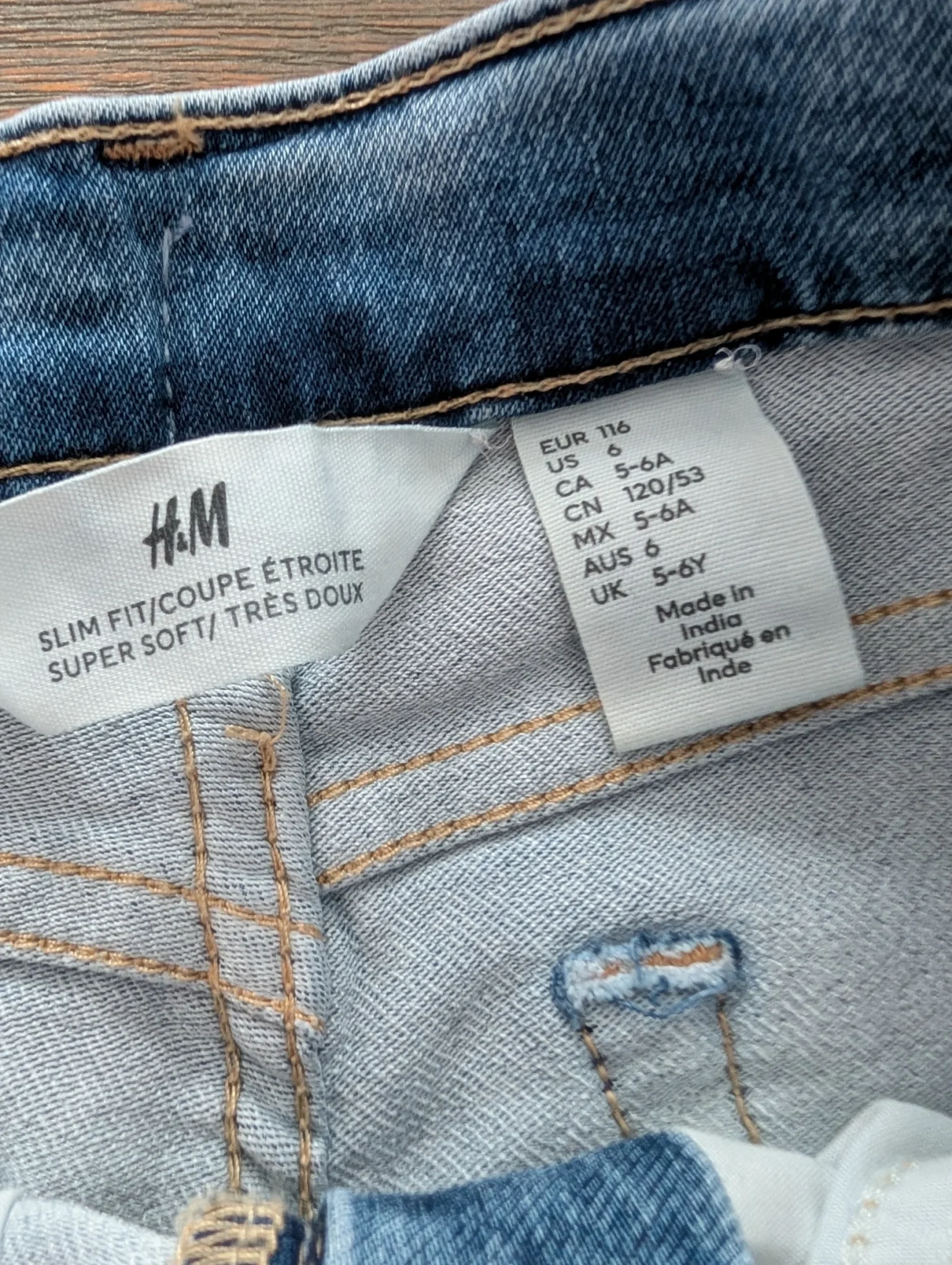 Image for Jeans HM 6 ans