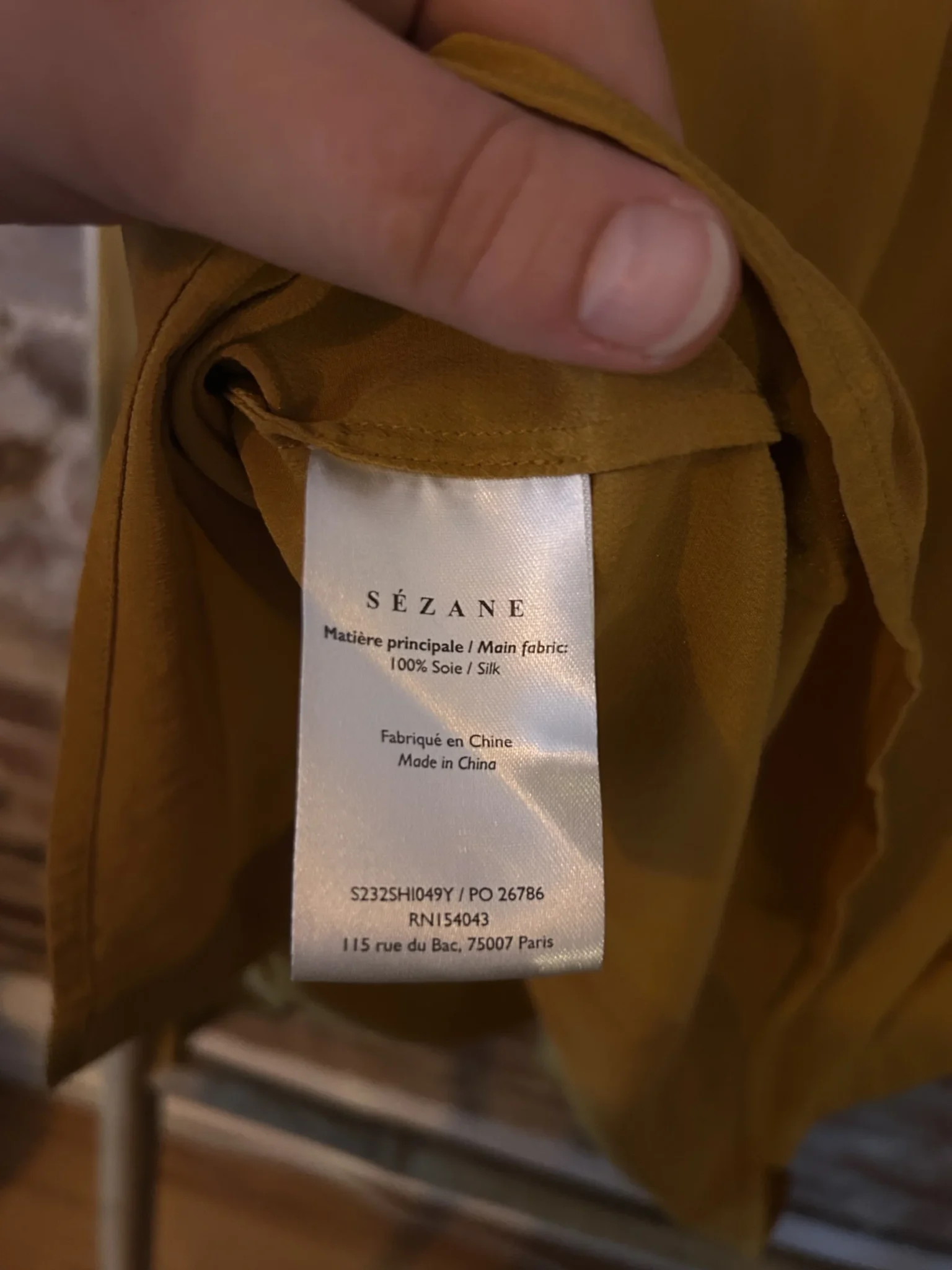 Image for Sezane blouse model Lealys